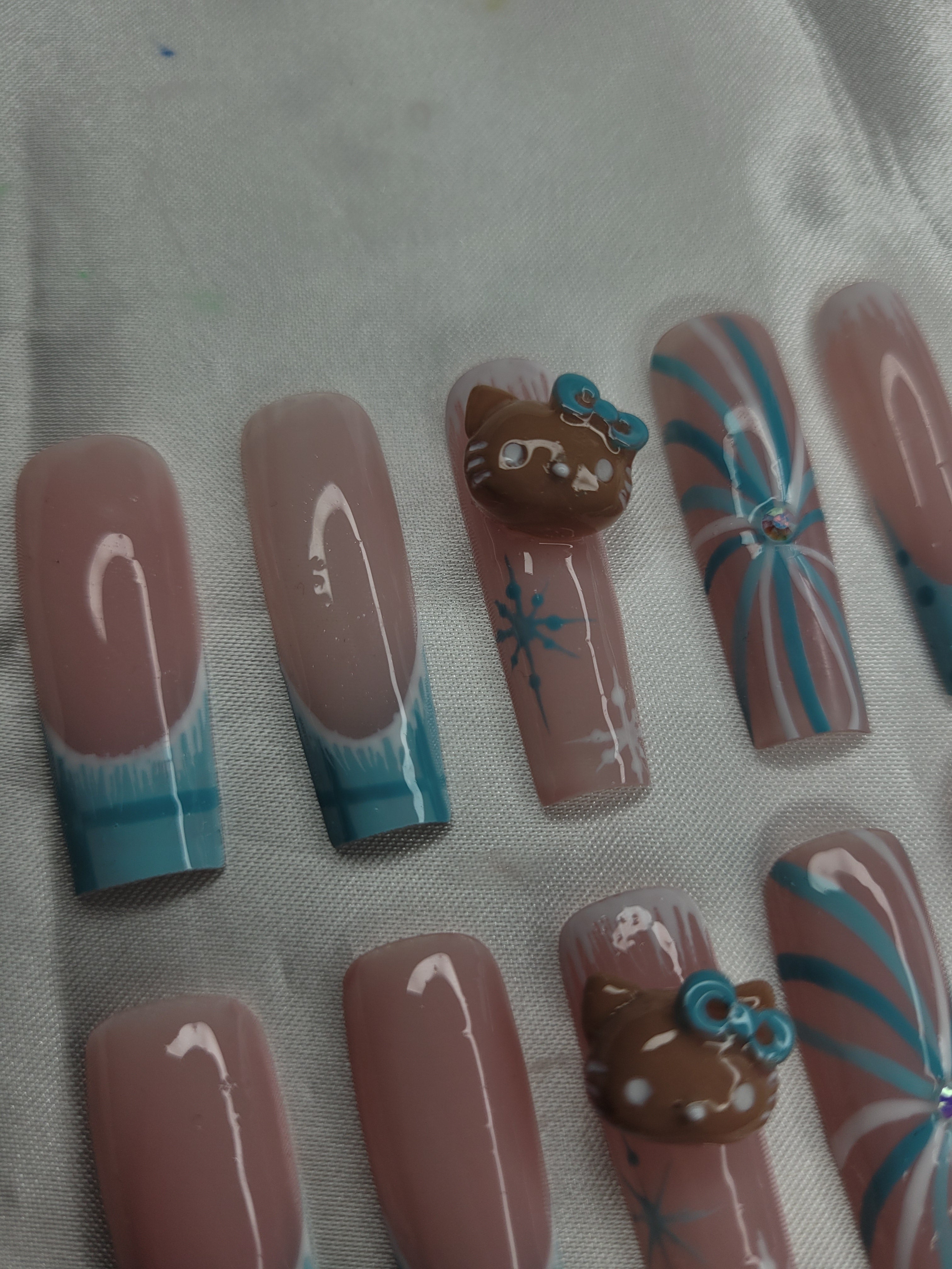 Winter Frost Gingerbread Charm Set ❄️💙