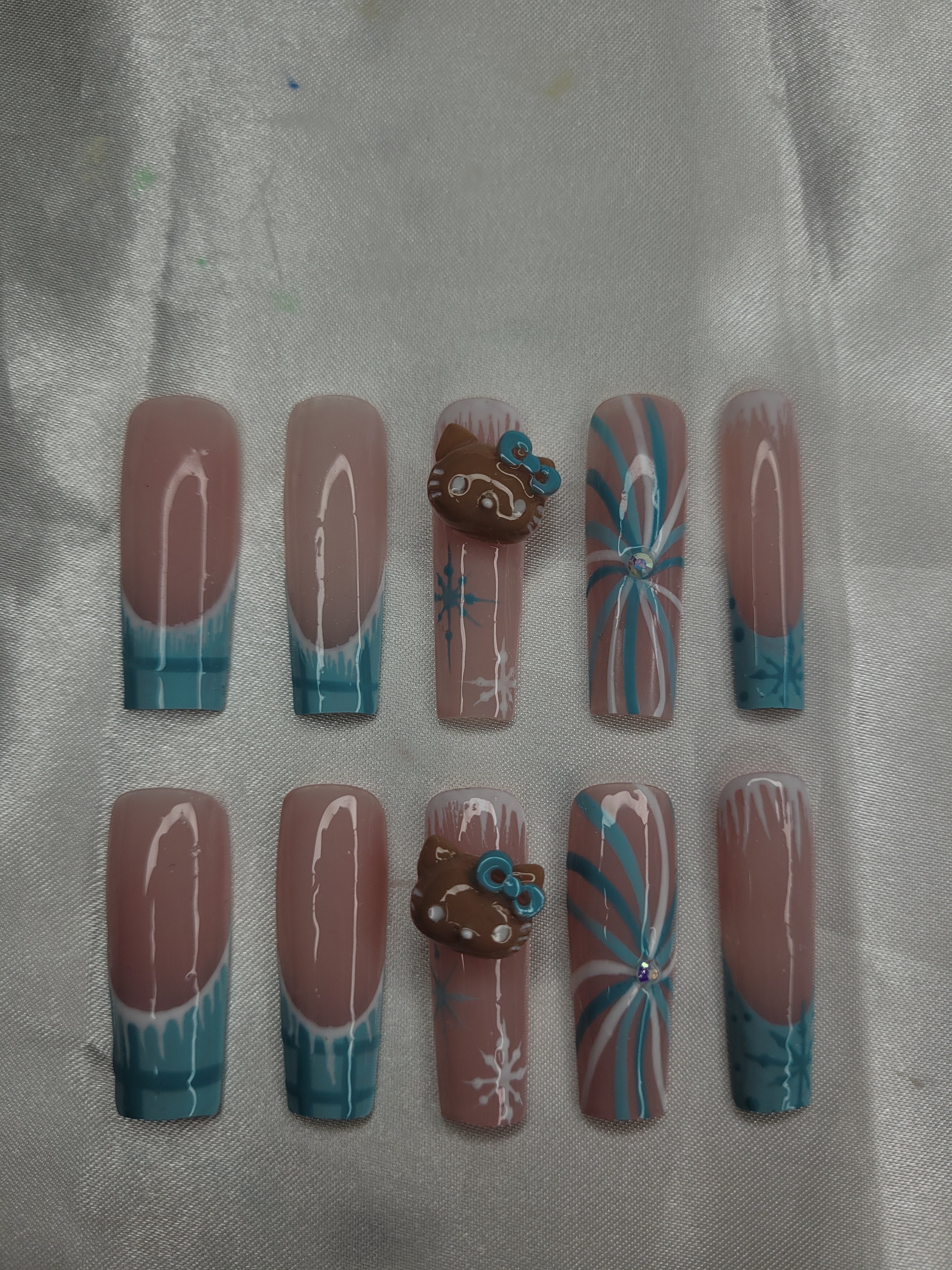 Winter Frost Gingerbread Charm Set ❄️💙