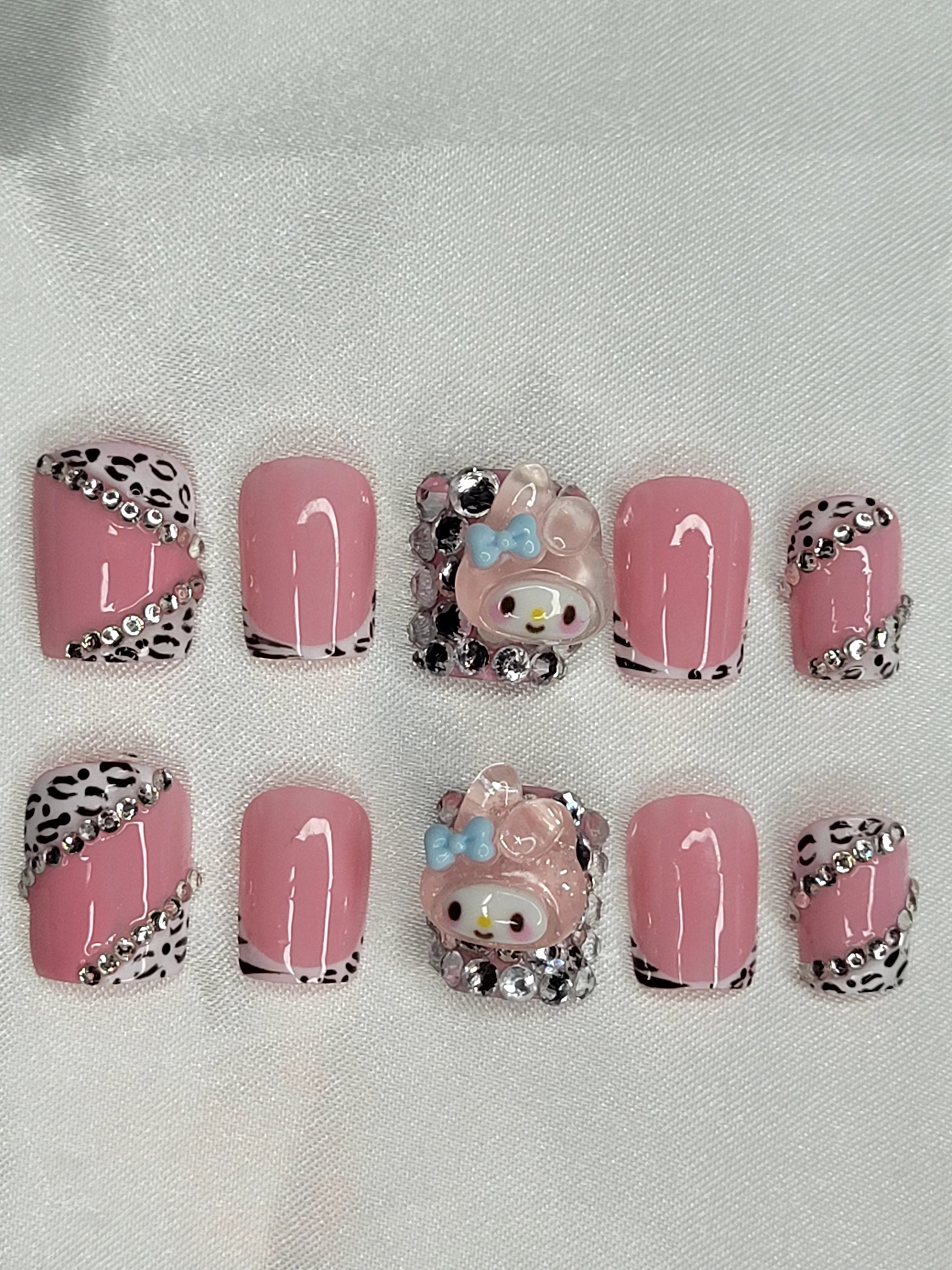 My Melody Glam Press-On Nails