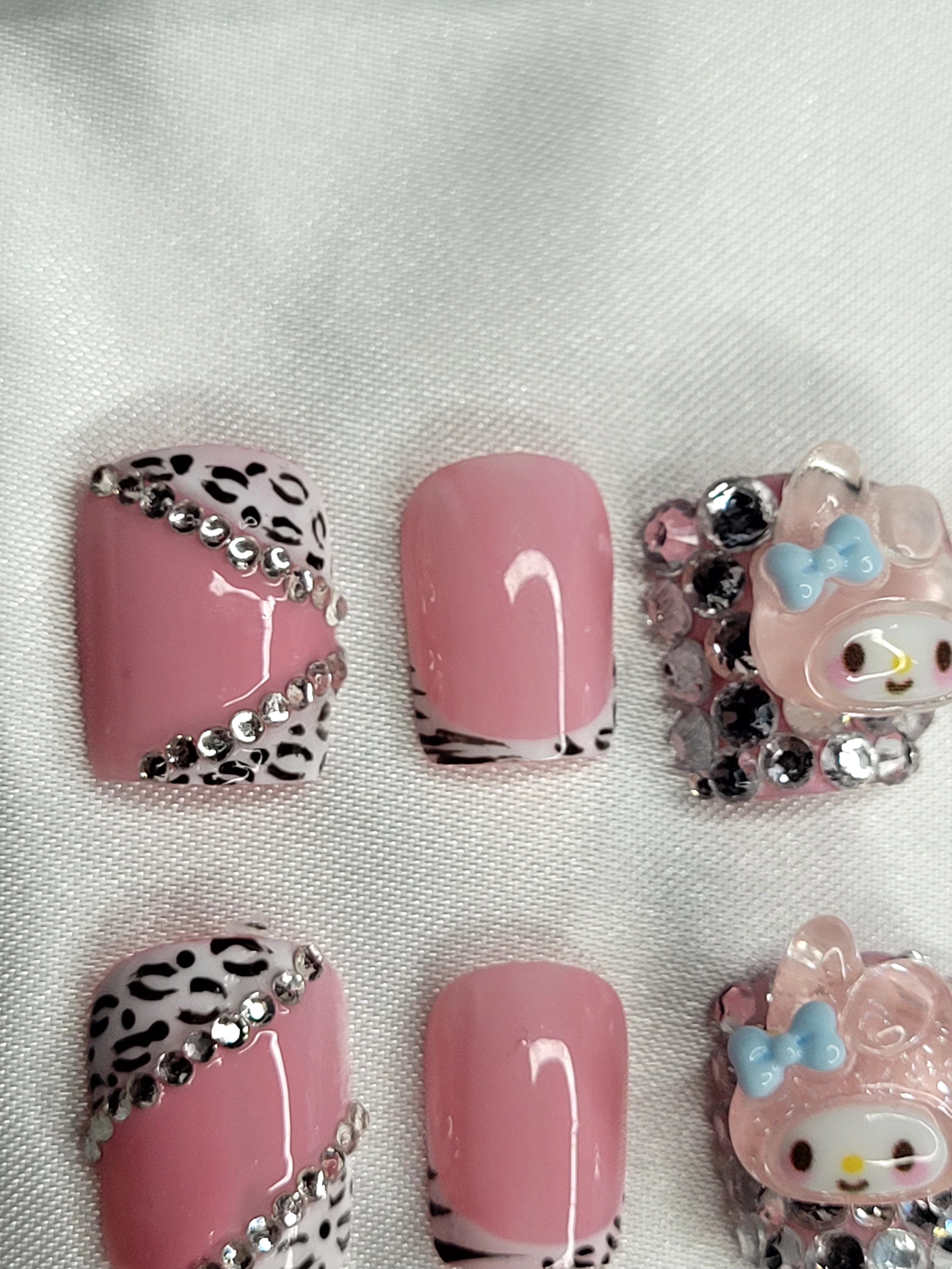 My Melody Glam Press-On Nails
