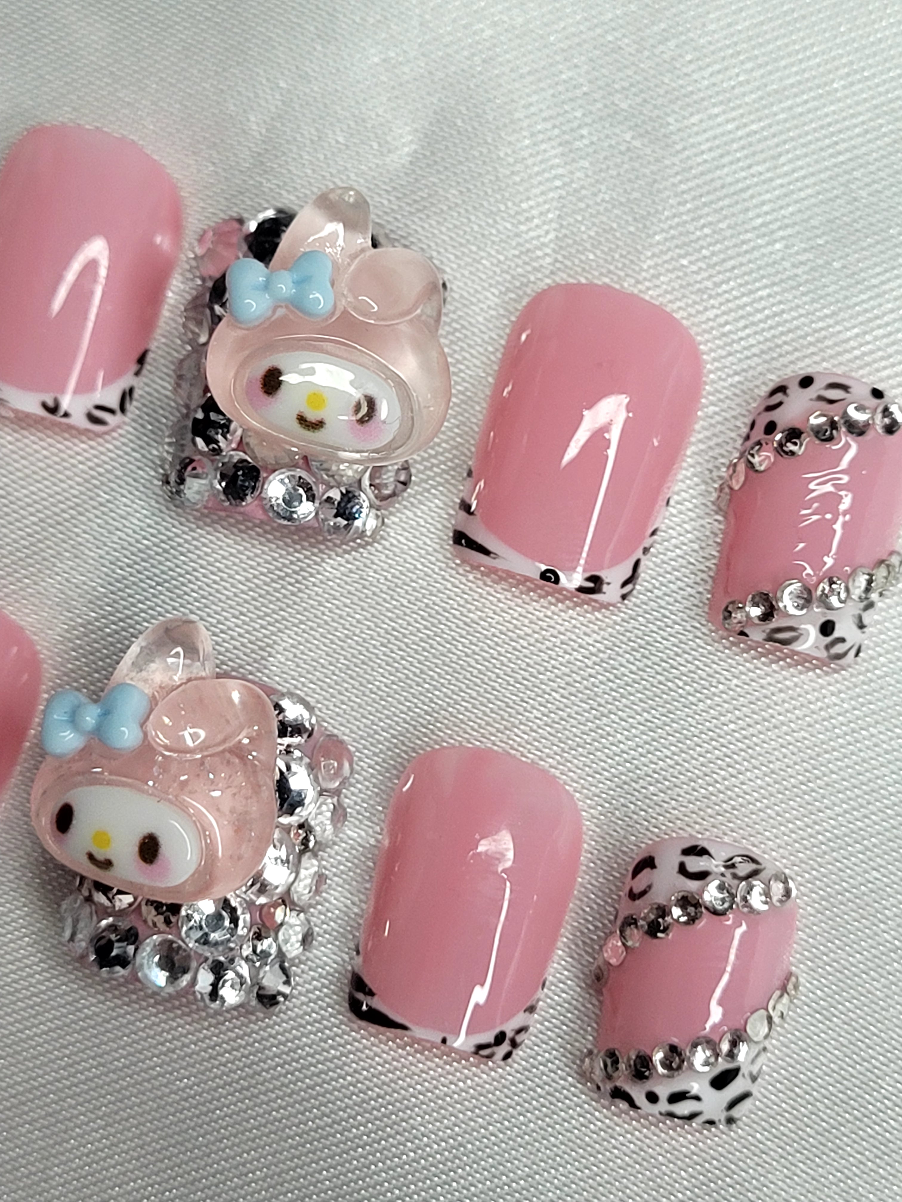 My Melody Glam Press-On Nails